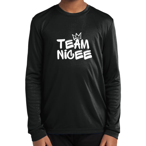 Home Team Nicee Youth Long Sleeve PosiCharge ® Competitor Tee Thumbnail
